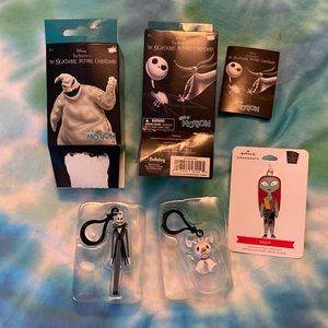 Nightmare Before Christmas chibi in motion bag clips plus ornament